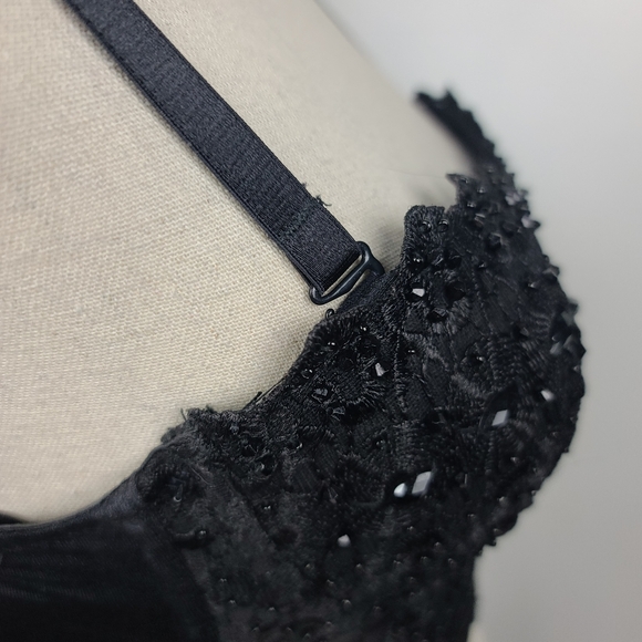 Windsor Black REIGNING LACE BUSTIER Sweetheart Neckline Top S - Picture 14 of 15